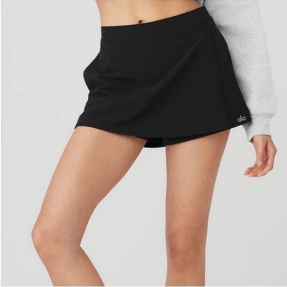 Alo Clubhouse Black Athletic Skort M